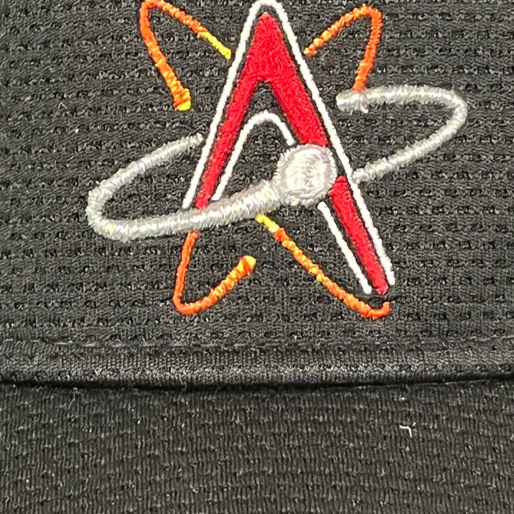 Embroidered New Era Albuquerque Isotopes Black and Red Hat Clean-Up Visor - Picture 4 of 15